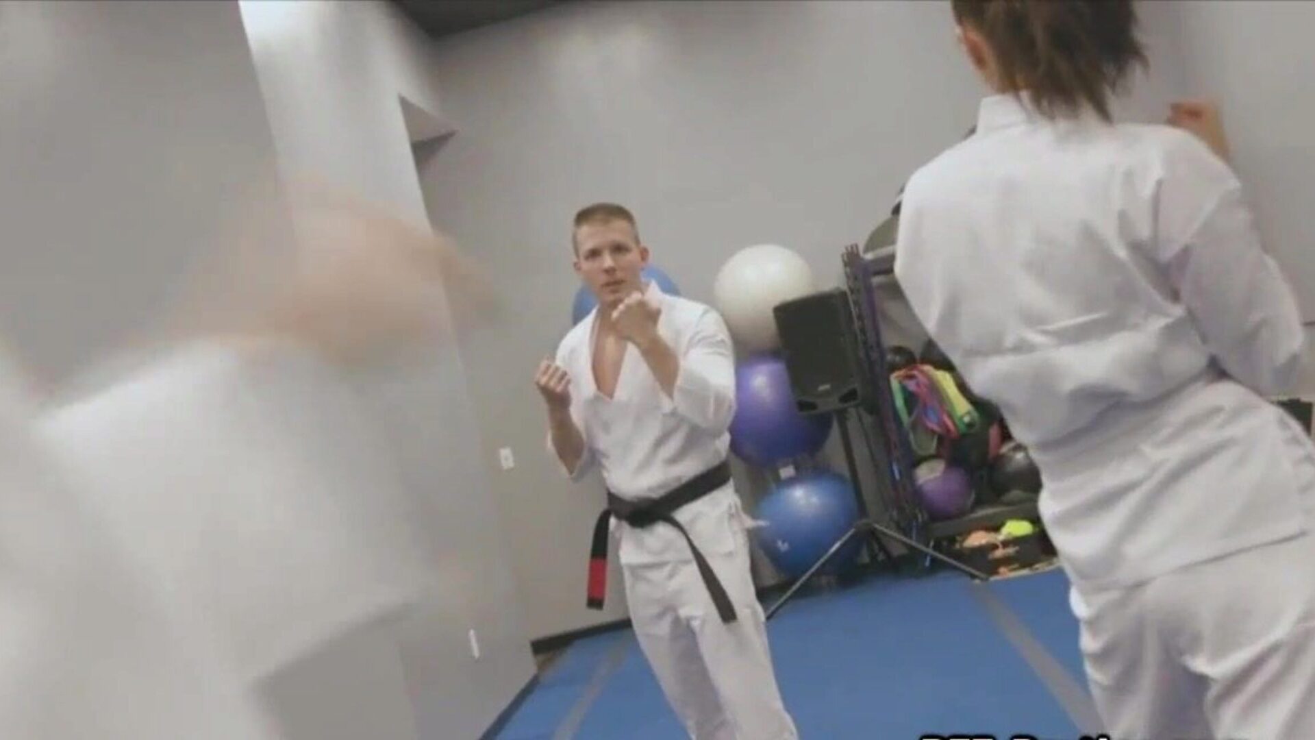 Self defense training turns to intimate four way